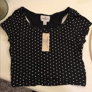 Polka dot crop top